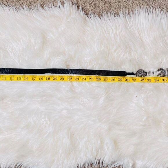 Lorena Antonazzi Firenze Western Leather Belt Silver Tone Medallion Detail Large - Picture 5 of 6